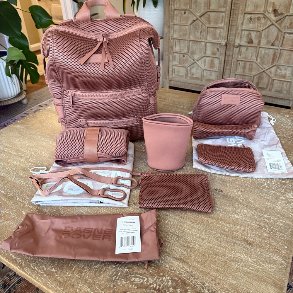 NEW Dagne Dover Large Indi Backpack & Large Hunter Toiletry Bag